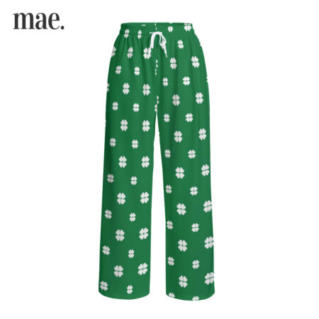 Patrick's Day Women Pajama Pants With Pockets