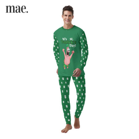 Funny Patrick Star Green Men's Pajamas