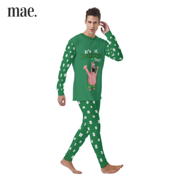 Funny Patrick Star Green Men's Pajamas