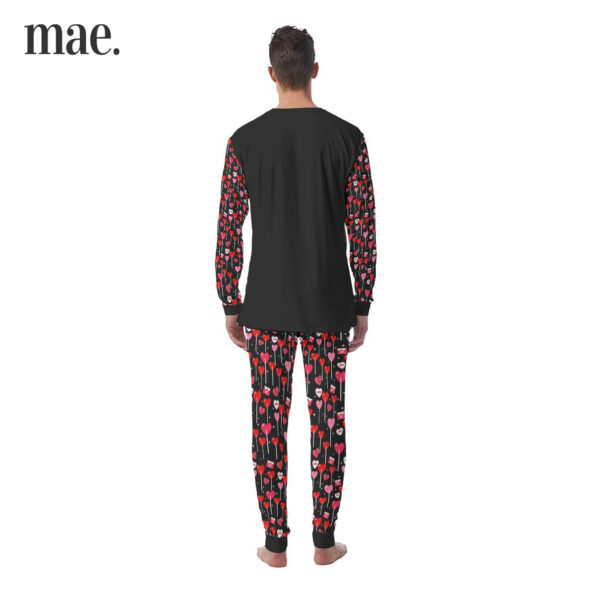 I Love You Heart Valentine's Day Pajama Set For Men