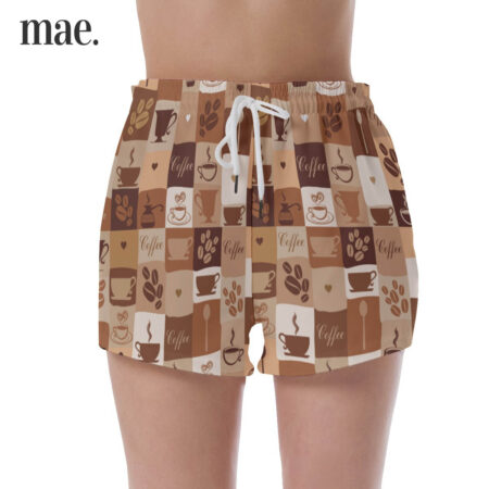 Cool Coffee Pajama Shorts For Women