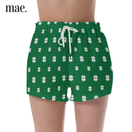 Patrick's Day Leaves Green Women's Shorts