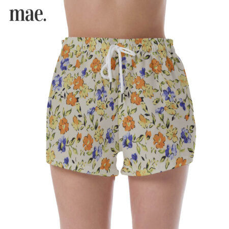 Unique Vintage Floral Women's Pajama Shorts