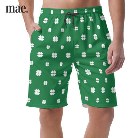 Lucky Leaves Patrick's Day Men Casual Shorts