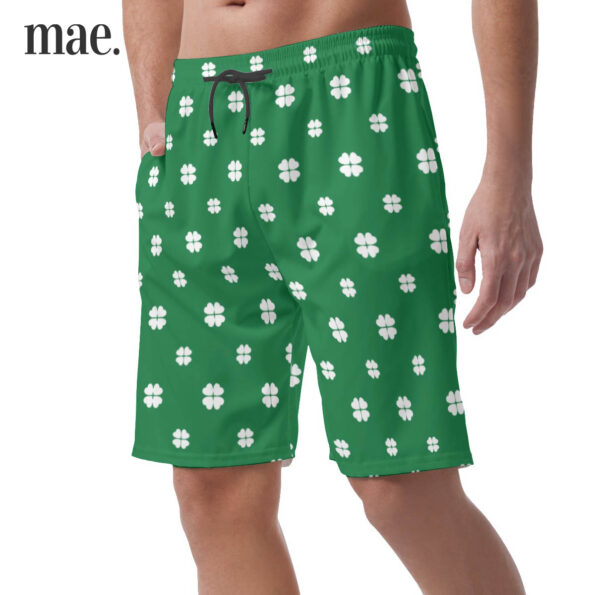 Lucky Leaves Patrick's Day Men Casual Shorts