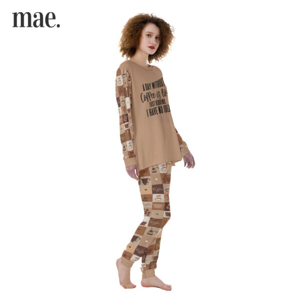 Funny Coffee Quote Pajama Set For Women