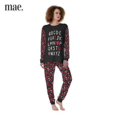 I Love You Valentine Women's Pajamas