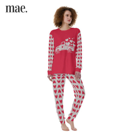 Valentine Truck Women's Pajama Set