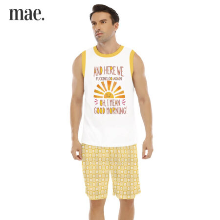 Yellow Morning Sleeveless Men's Set