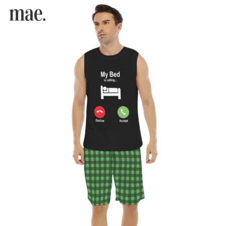 Sleep Time Sleeveless Men's Set