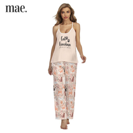 Personalized Cat Name Women's Cami Pajamas Sets