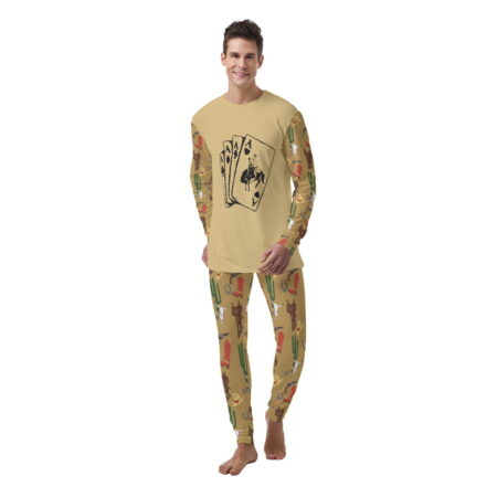 Ace Card Cowboy Men's Pajamas