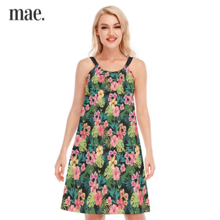 Beautiful Flower Cami Dress For Women On Mother's Day