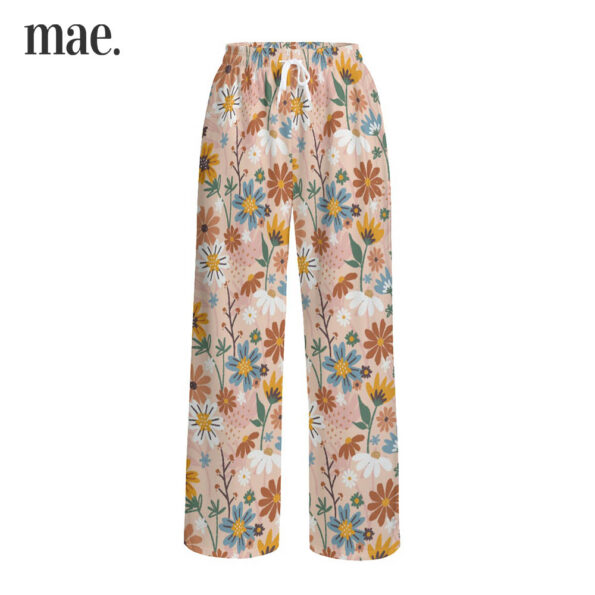 Beautiful Flower Pajama Pants For Mother's Day