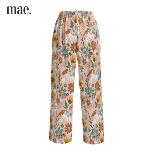 Beautiful Flower Pajama Pants For Mother's Day