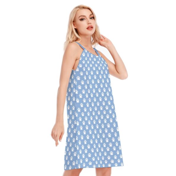 Blue Dog Paw Cami Dress For Women