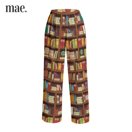 Bookcase Unisex Wide Leg Pajamas Pants