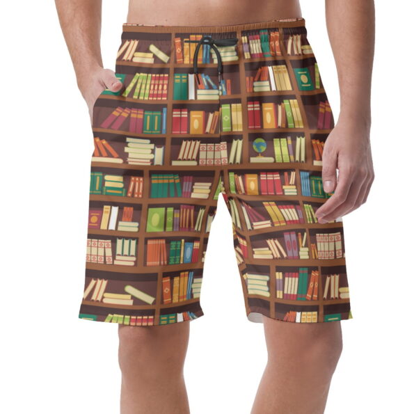 Bookshelf Control Men's Casual Shorts