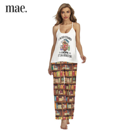 Bookstore With Owl Women's Cami Pajamas Sets