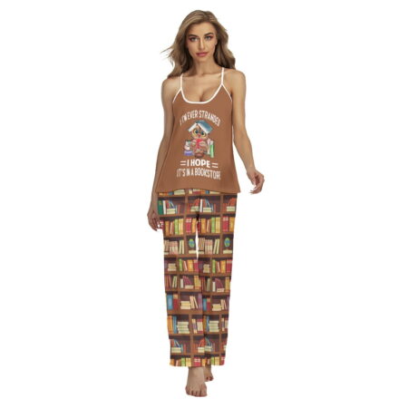 Bookstore And Owl Women's Cami Pajamas Sets