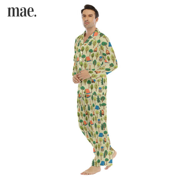 Camp Collar Pajama Sets For Men