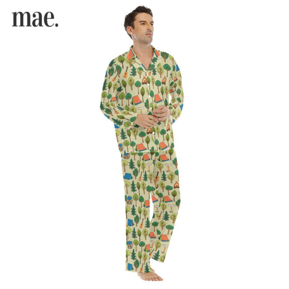 Camp Collar Pajama Sets For Men