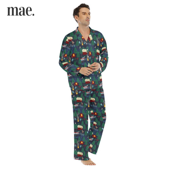 Camper Van Collar Pajama Sets For Men