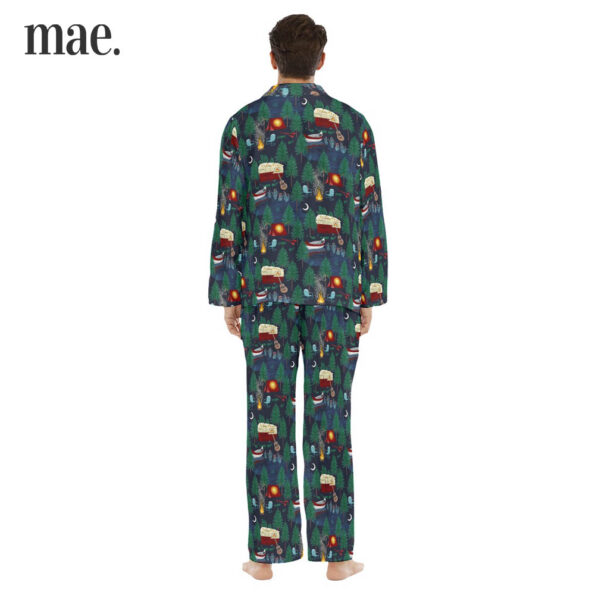 Camper Van Collar Pajama Sets For Men