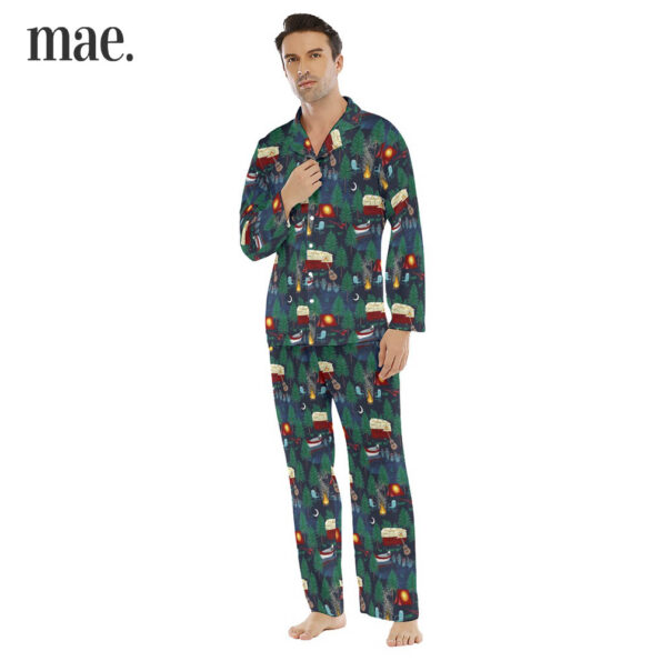 Camper Van Collar Pajama Sets For Men