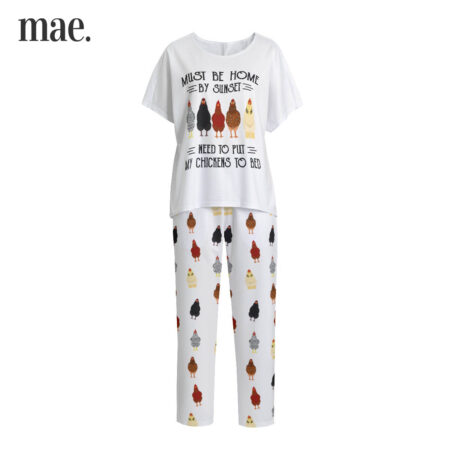 Chicken Lover Short Sleeve Sleepwear