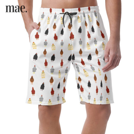 Chicken Men's Shorts With Pockets