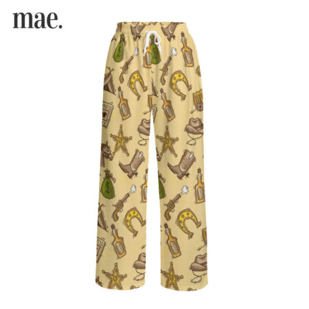 Cowboy Wallen Unisex Wide Leg Pajamas Pants