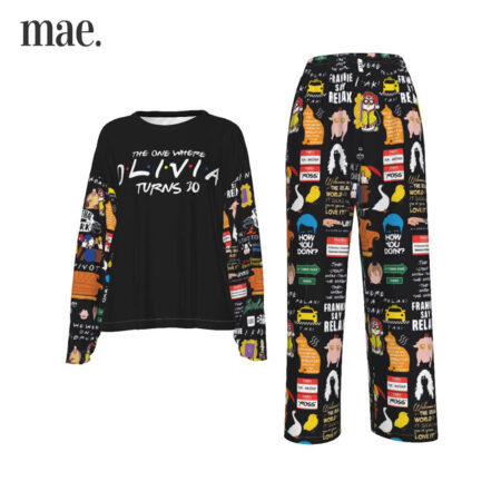 Custom Long Sleeve Pajamas With Your Name Age