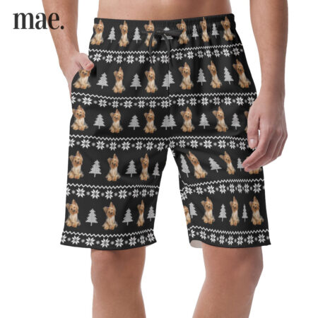 Customized Dog Men's Shorts With Pockets (3)