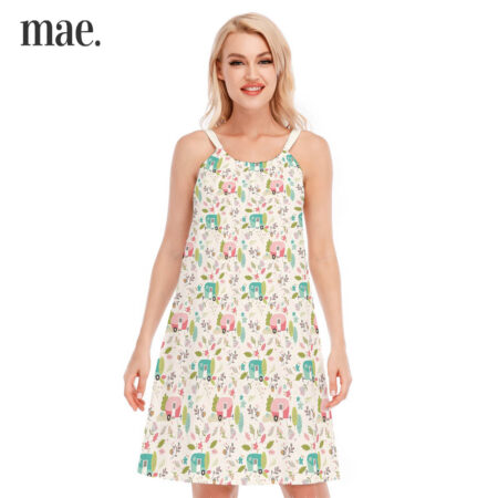 Cute Camping Cami Dress For Women