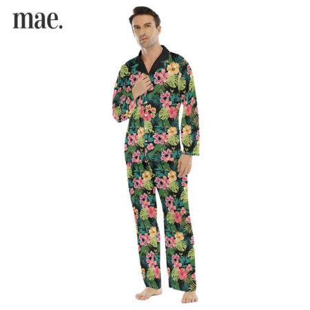 Dinosaur Collar Pajama Sets For Men