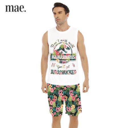 Dinosaur Sleeveless Men's Set For Mother Day