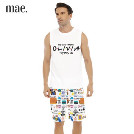 Friends Custom Birthday Sleeveless Men's Set