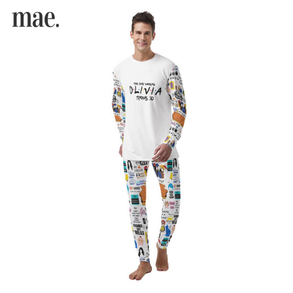 Friends Show Custom Name Age Men's Pajamas