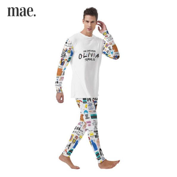 Friends Show Custom Name Age Men's Pajamas