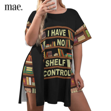 Funny No Bookshelf Control Short Pajamas Plus Size