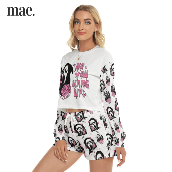 Ghostface Crop Top Shirt And Shorts For Women