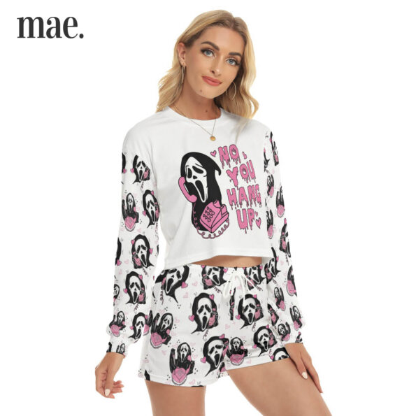 Ghostface Crop Top Shirt And Shorts For Women