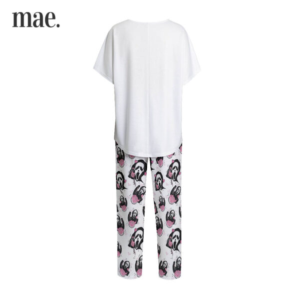 Ghostface Short Sleeve Pajamas For Women