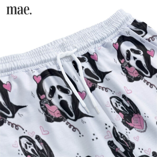 Ghostface Short Sleeve Pajamas For Women