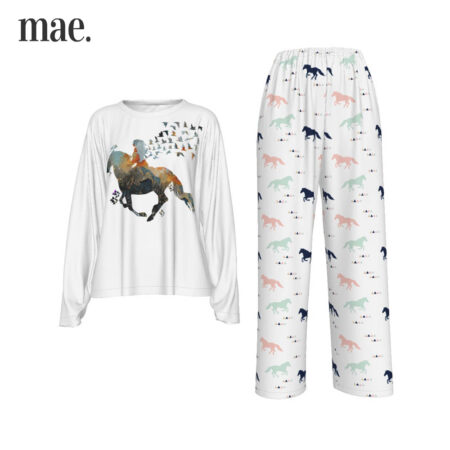 Girl Loves Horses Casual Pajamas