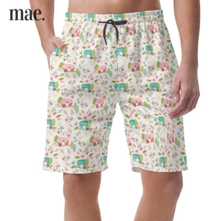 Happy Camping Casual Shorts For Men