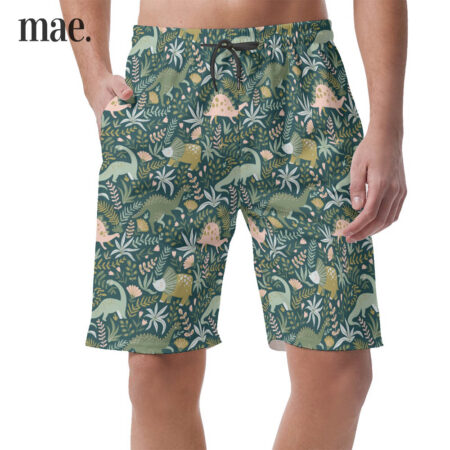 Jesus Riding Dinosaur Casual Shorts For Men