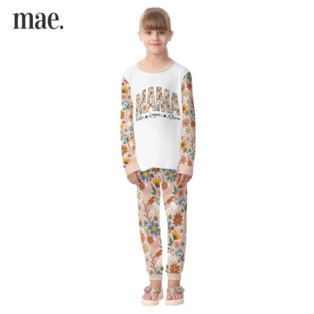 Lovely Personalized Name Pajamas For Kids Mother's Day