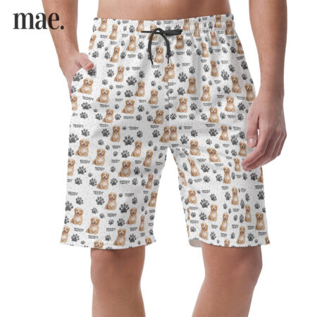 Men's Shorts With Pockets With Dog Face